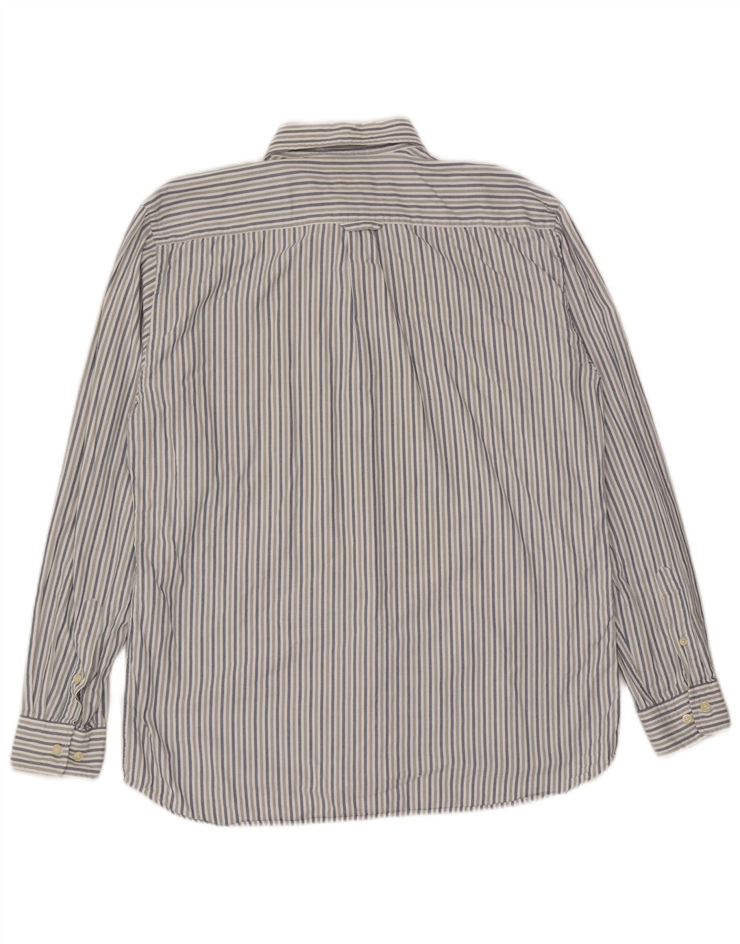 Camicia Gant Uomo Cotone Rigato Blu Medio