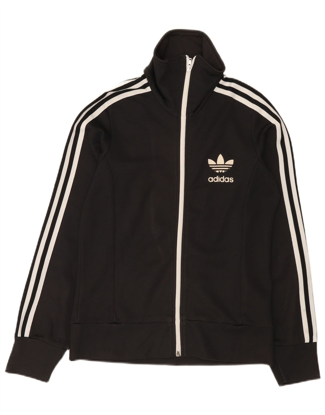Giacca da tuta da donna Adidas IT 42 Medium Black Cotton