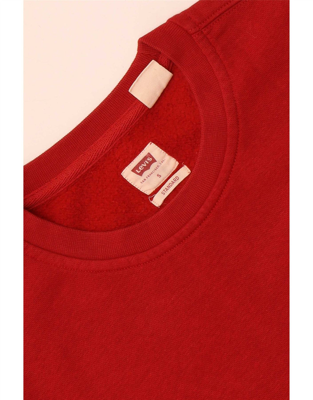Levi's Uomo Standard Felpa Maglione Piccolo Rosso