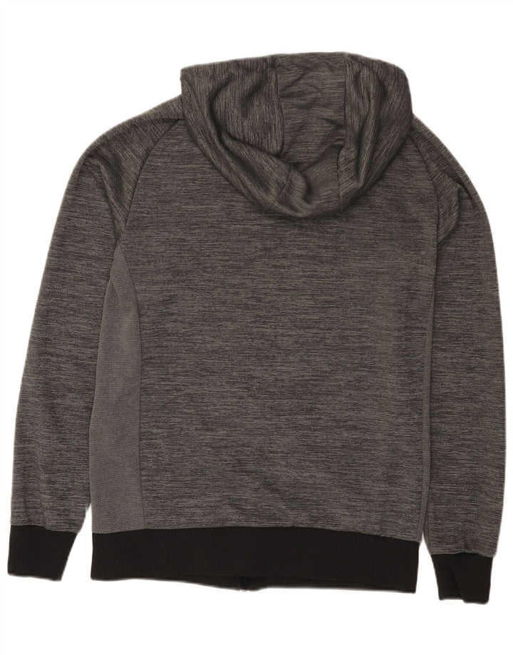 ELLESSE Maglione con cappuccio e zip da uomo piccolo poliestere gessato grigio