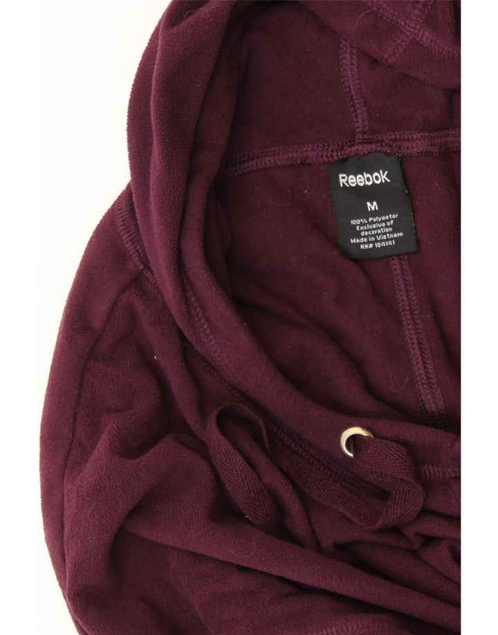 Maglione in pile con cappuccio oversize da donna REEBOK UK 14 Borgogna medio