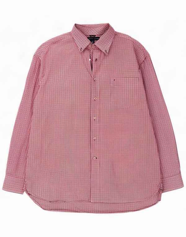 Tommy Hilfiger Camicia da uomo XL Red Check