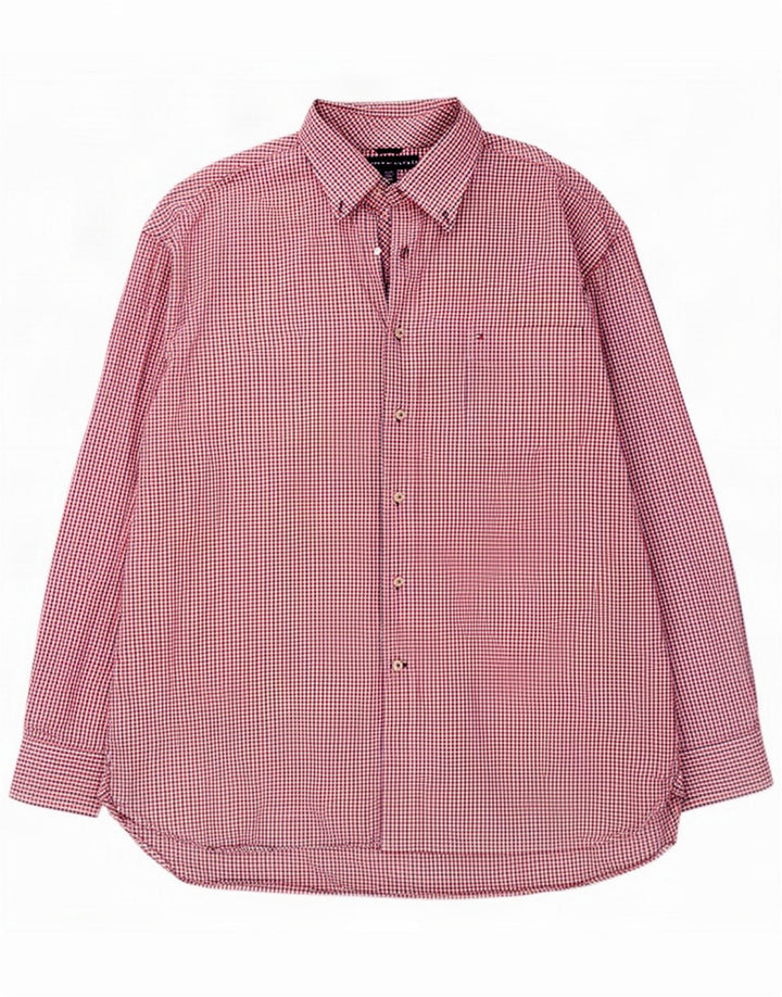 Tommy Hilfiger Camicia da uomo XL Red Check