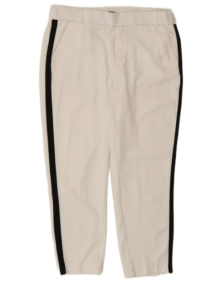 Pantaloni corti da donna Zara medi W28 L24 color block bianco