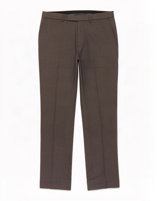 Pantaloni chino dritti da uomo Marks & Spencer W34 L31 poliestere grigio