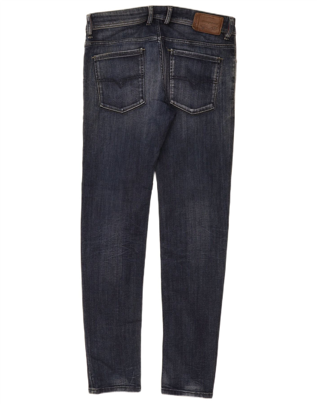 Jeans skinny slim slim da uomo DIESEL W33 L32 in cotone blu navy
