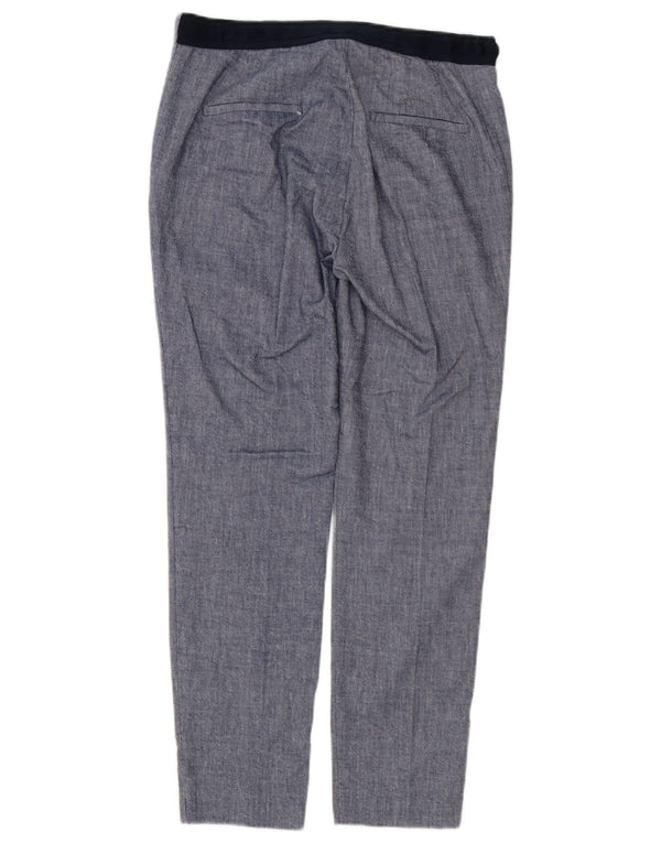 Pantaloni chino slim da donna Zara medi W28 L27 blu color block