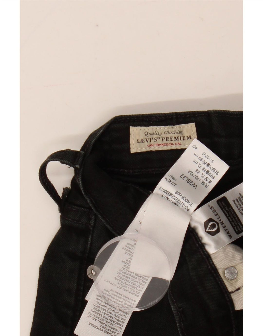 Jeans skinny da donna Levi's W28 L32 cotone nero