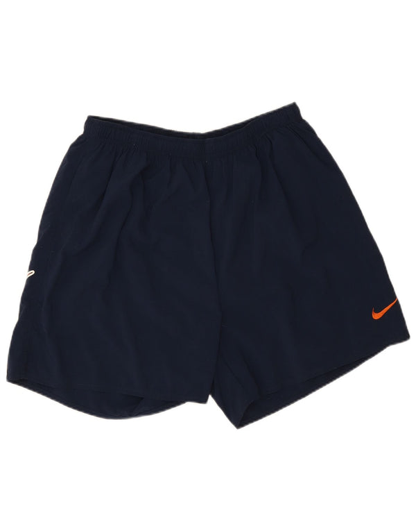 Pantaloncini sportivi Nike da uomo con grafica, grandi, in nylon blu navy