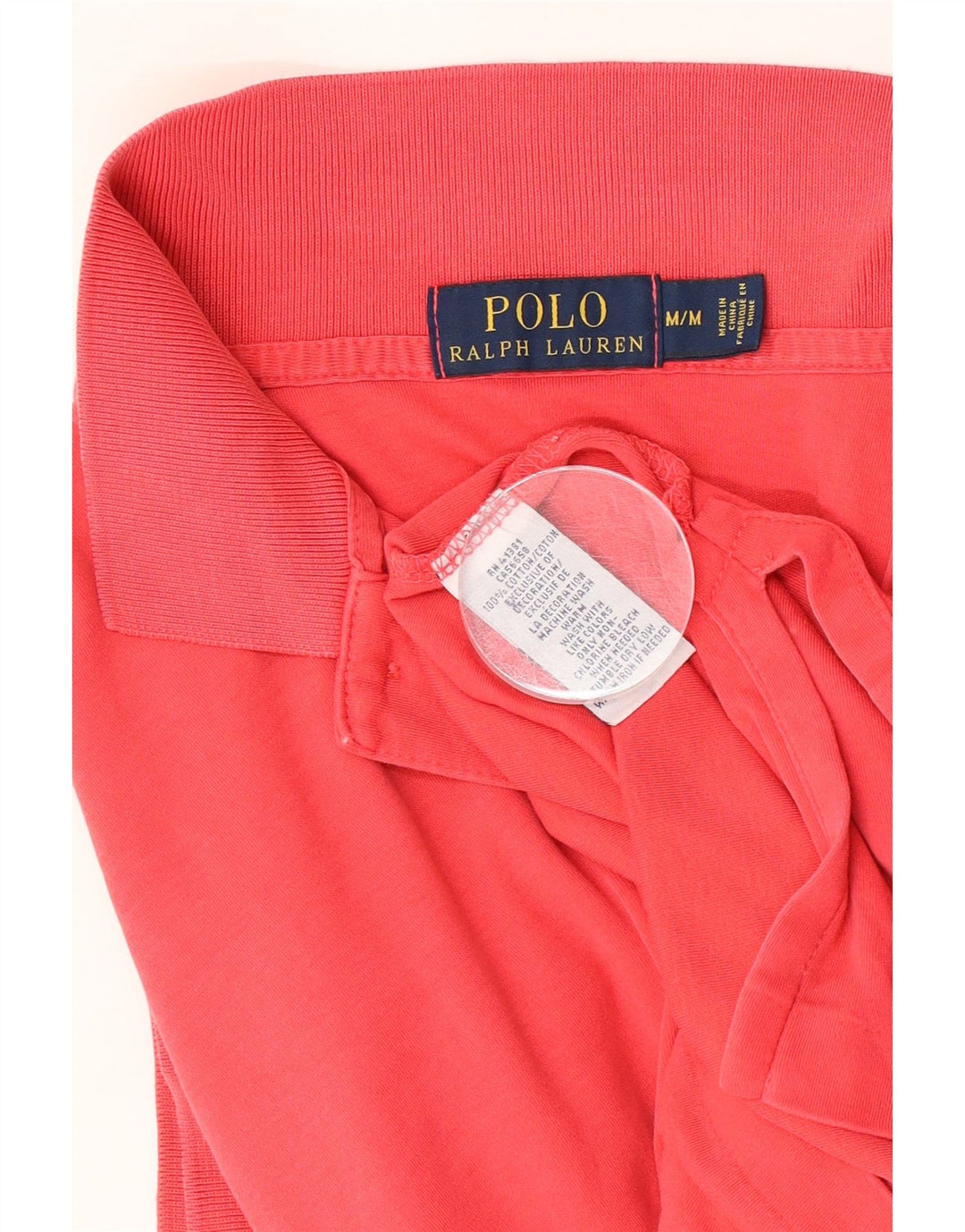 Polo Ralph Lauren da uomo in cotone rosso medio