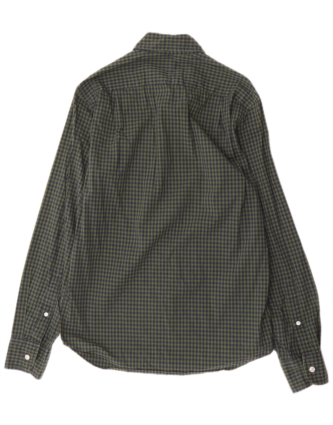 J. CREW Camicia slim da uomo in cotone a quadri verdi piccoli