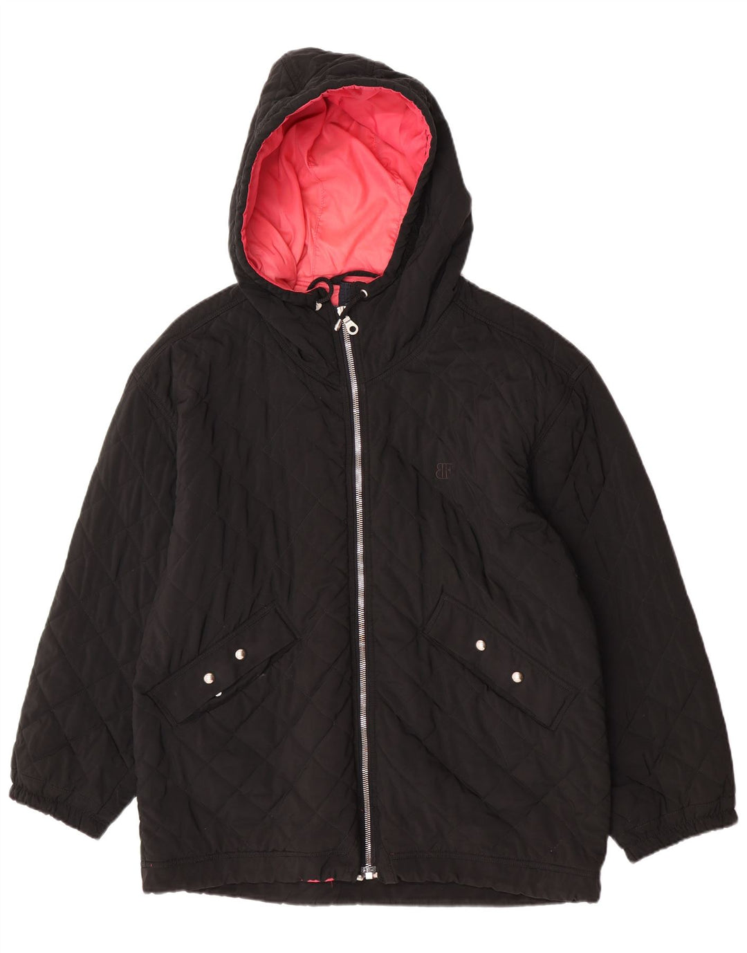 Giacca trapuntata oversize con cappuccio da donna Belfe IT 50 XL poliestere nero