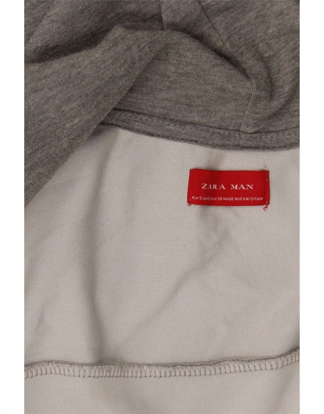 Maglione con cappuccio e zip Zara da uomo piccolo grigio