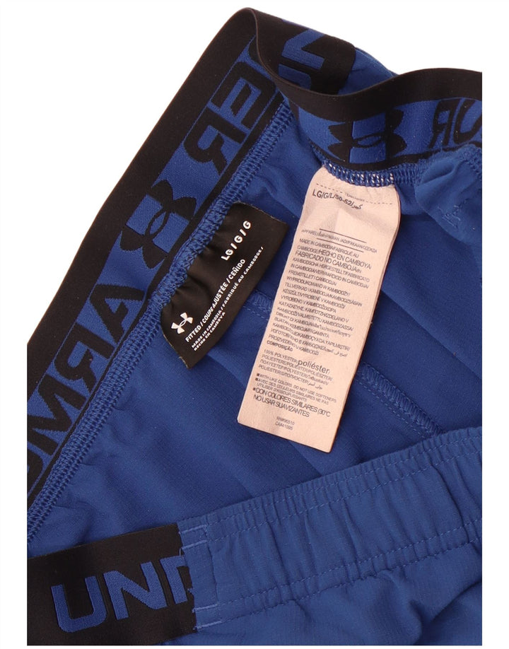 Pantaloncini sportivi grafici da uomo Under Armour XL blu poliestere