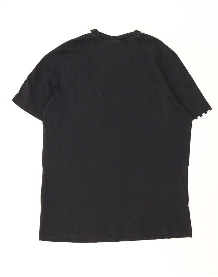 T-shirt grafica da uomo Adidas Top in cotone nero medio