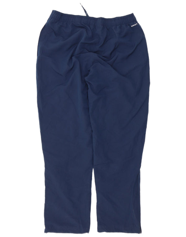 Pantaloni da tuta Adidas Climalite da uomo XL in poliestere blu navy