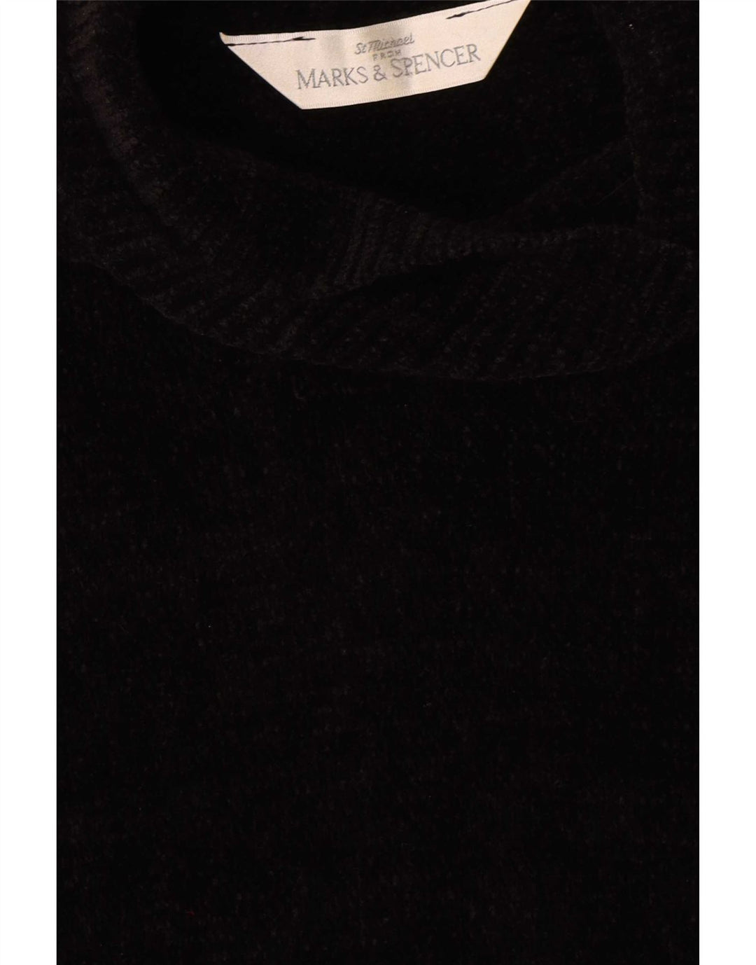 Abito maglione a maniche corte da donna Marks & Spencer UK 12 medio nero