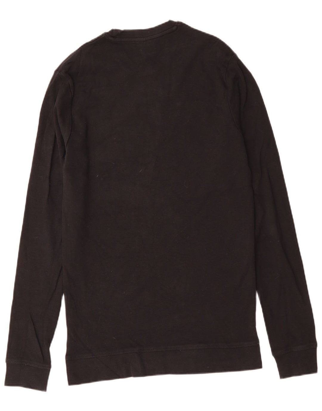 Top da donna HUGO BOSS a maniche lunghe UK 14 grande cotone nero