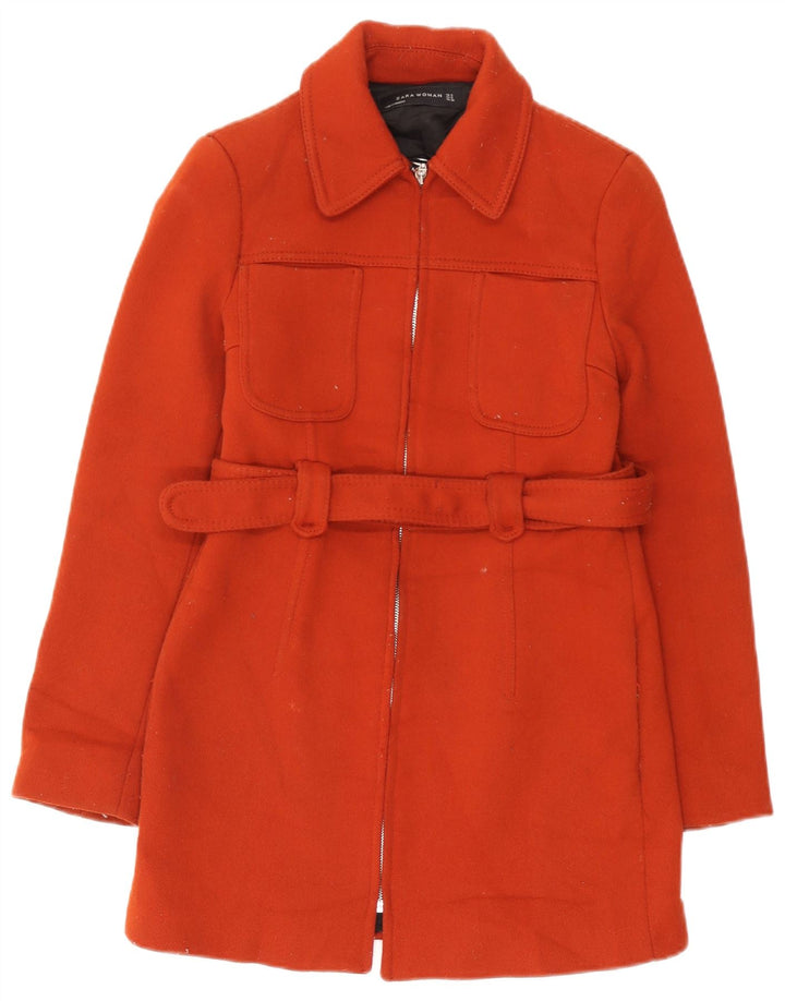 Soprabito da donna Zara UK 10 piccolo poliestere arancione