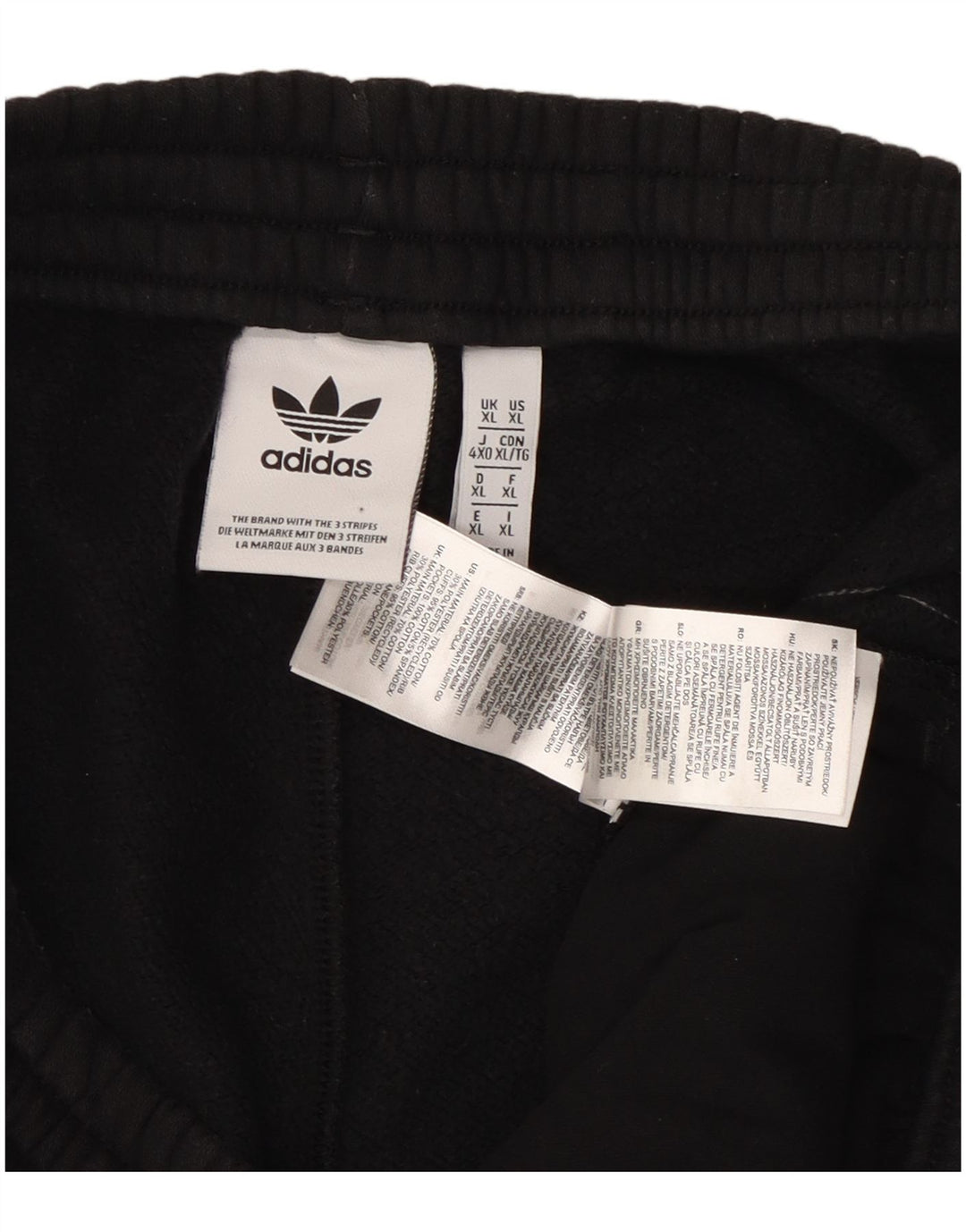Pantaloni da tuta da uomo Adidas Joggers XL in cotone nero
