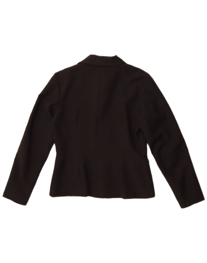 Giacca blazer vintage da donna a 4 bottoni IT 44 poliestere nero medio