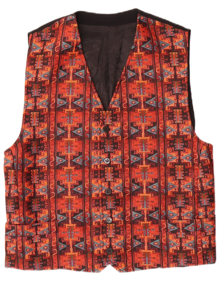 Gilet Uomo Umberto Ginocchietti Rosso Medio Geometrico