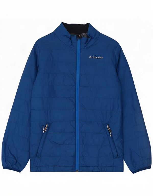 Giacca imbottita da donna Columbia UK 14 Large Blu Nylon