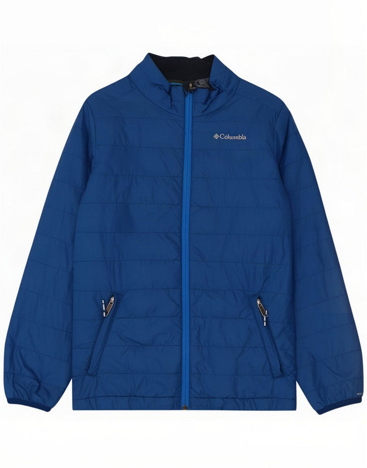 Giacca imbottita da donna Columbia UK 14 Large Blu Nylon