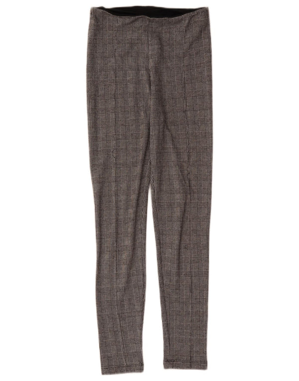 Pantaloni casual skinny da donna Zara piccoli W26 L28 a quadri grigi