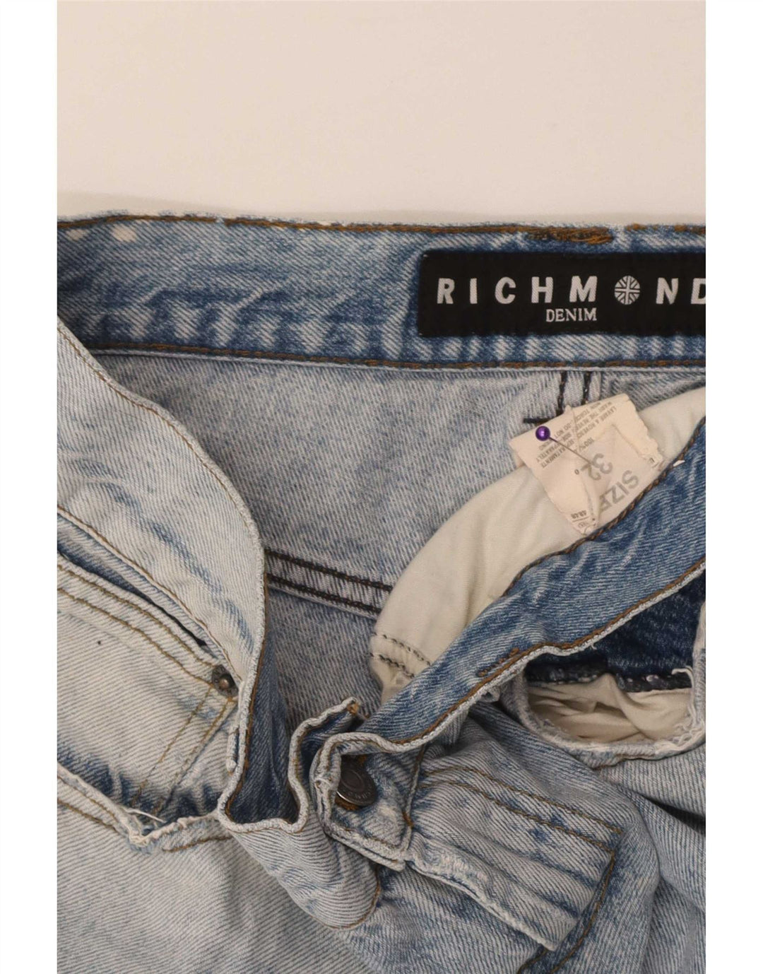 Jeans dritti da uomo Richmond W32 L32 cotone blu