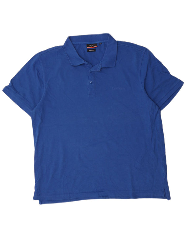 Polo Pierre Cardin da uomo vestibilità regolare 3XL cotone blu
