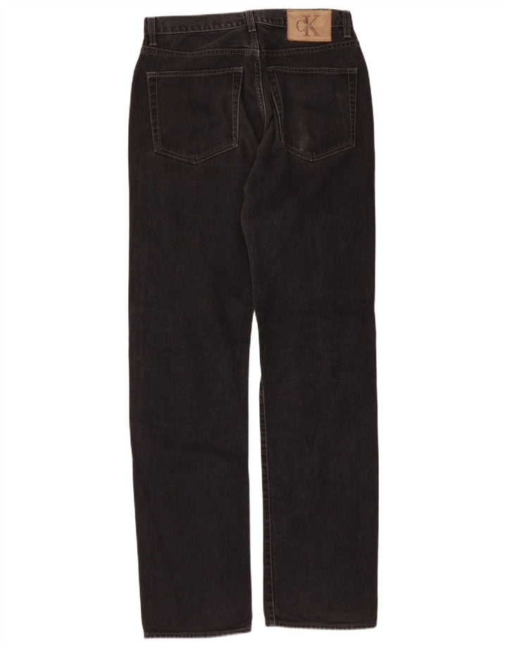 Jeans dritti da uomo Calvin Klein W31 L33 cotone nero
