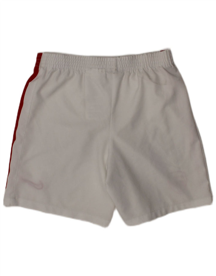 NIKE Boys Arsenal Sport Shorts 6-7 Years Large White Polyester
