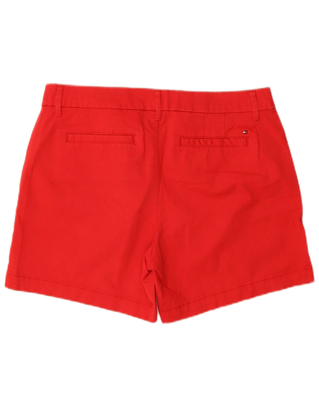 Pantaloncini chino da donna Tommy Hilfiger US 8 medi W30 cotone rosso