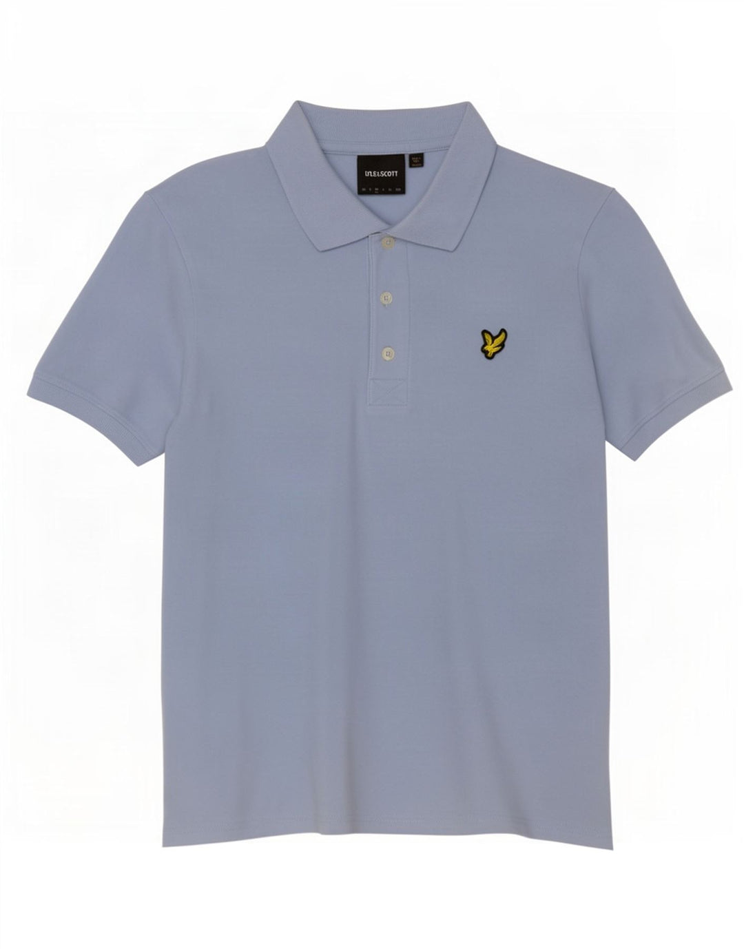 Polo da uomo Lyle & Scott in cotone blu medio