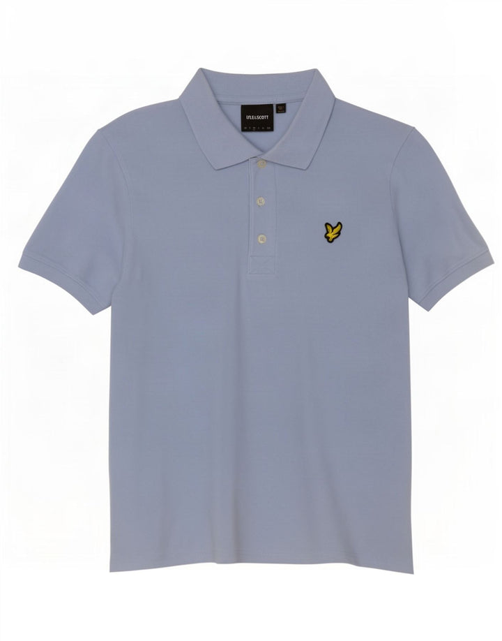 Polo da uomo Lyle & Scott in cotone blu medio
