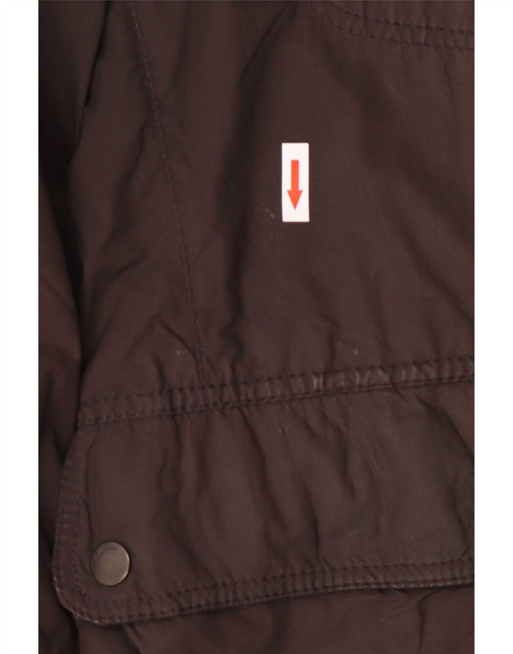 Giacca imbottita da uomo Massimo Dutti grande marrone poliestere
