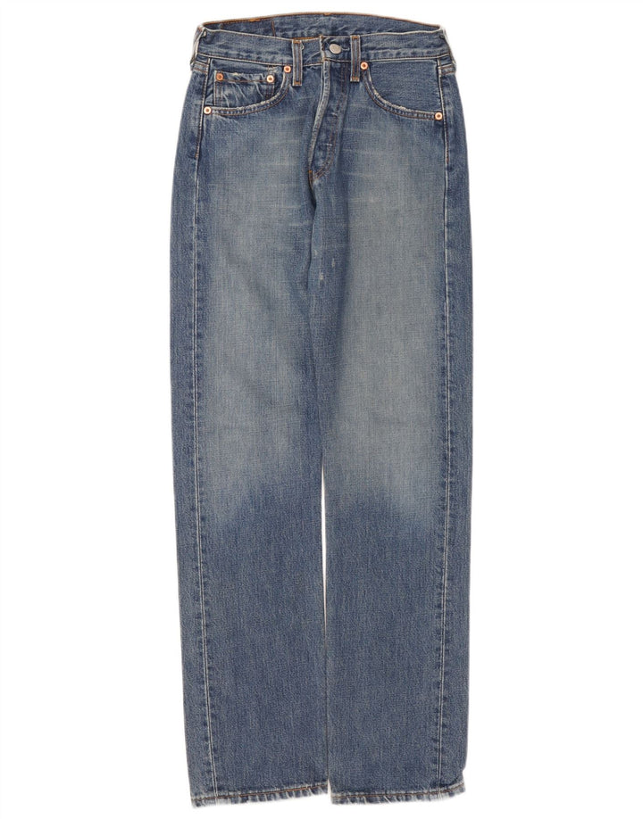 Levi's Uomo 501 Jeans dritti invecchiati W27 L32 Cotone Blu