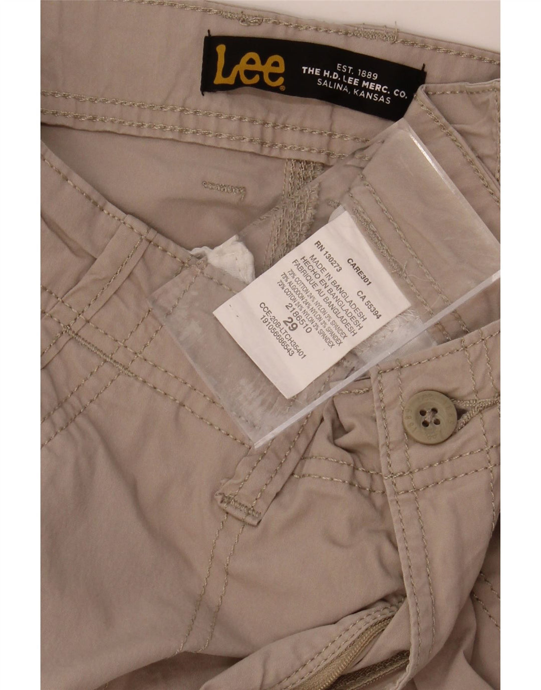 LEE Mens Cargo Bermuda Shorts W29 Medium  Beige Cotton Vintage Lee and Second-Hand Lee from Messina Hembry 