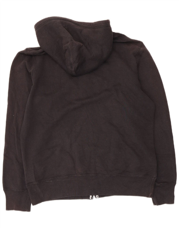 Felpa con cappuccio e zip Nike da uomo in cotone nero medio