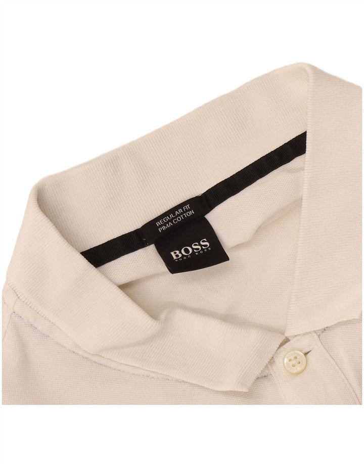 Polo Hugo Boss da uomo vestibilità regolare XL bianca