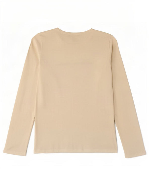 Top grafico per bambina Benetton manica lunga 11-12 anni XL cotone bianco