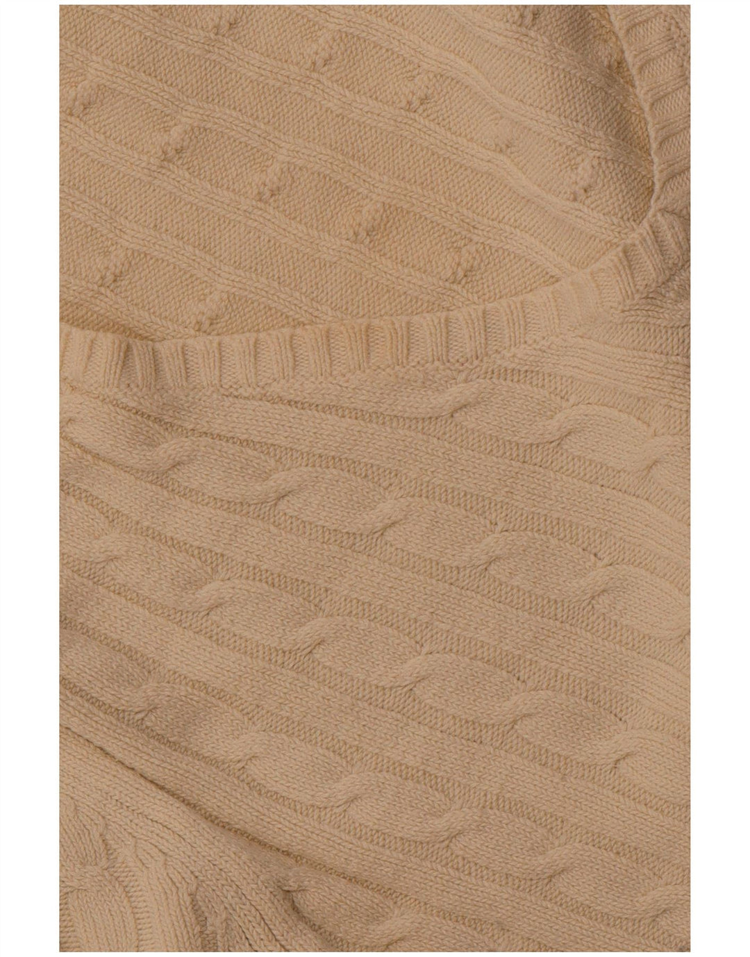 CREW CLOTHING Maglione da donna con scollo a V UK 18 XL cotone bianco sporco