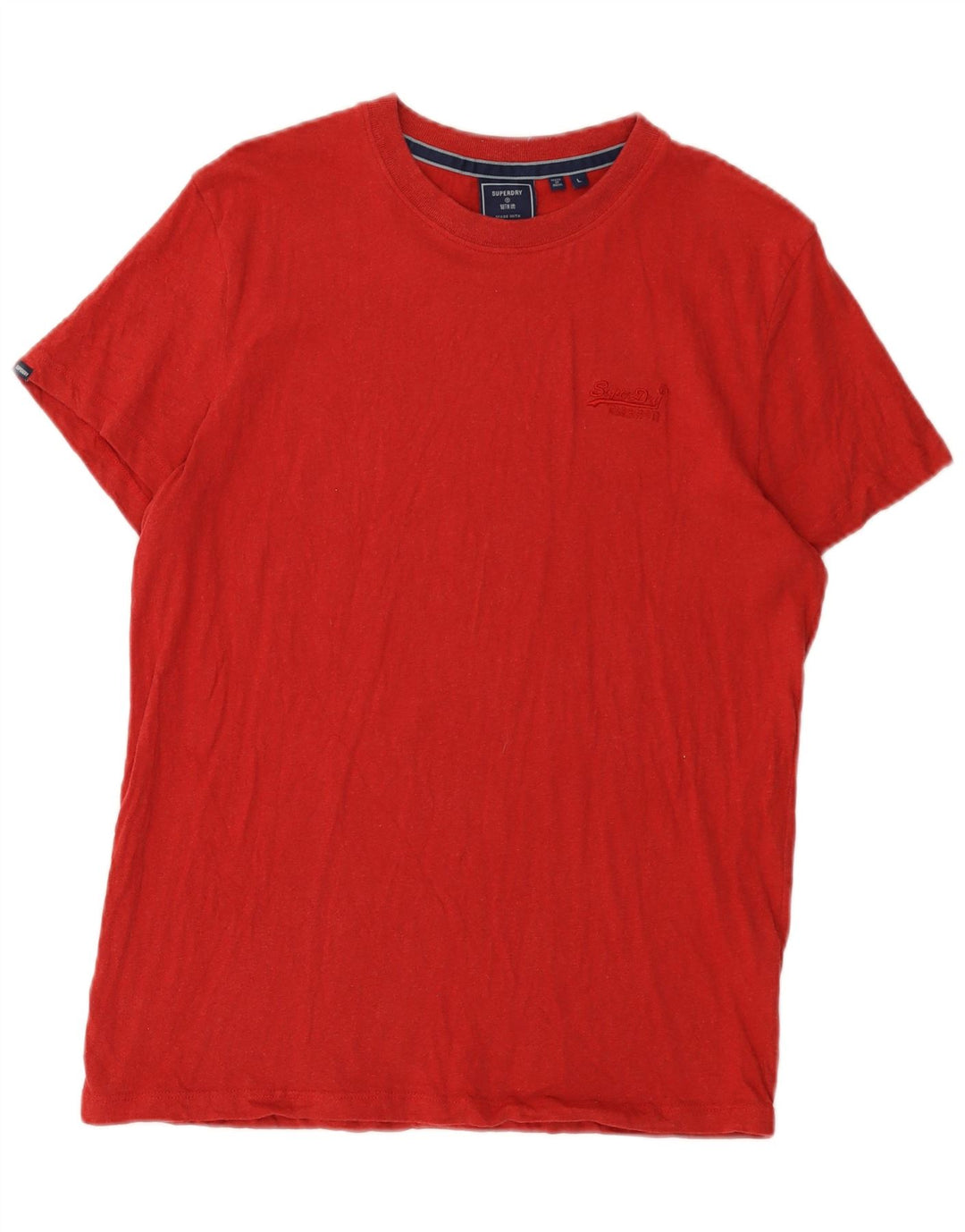 T-shirt da donna Superdry Top Large rossa in cotone