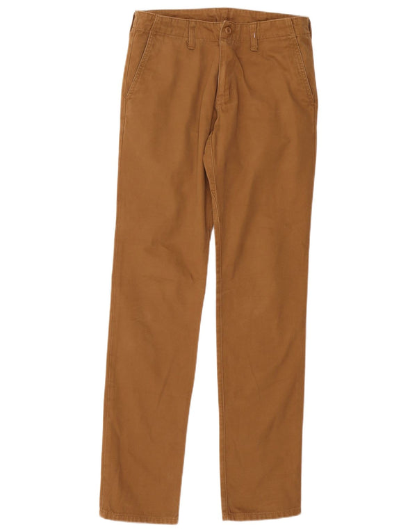 Pantaloni chino dritti da uomo CARHARTT W30 L34 cotone marrone