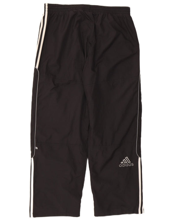 Pantaloni da tuta da uomo Adidas Large neri in poliestere