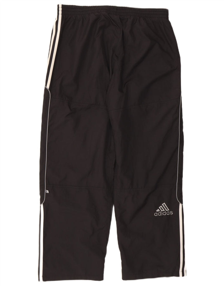 Pantaloni da tuta da uomo Adidas Large neri in poliestere