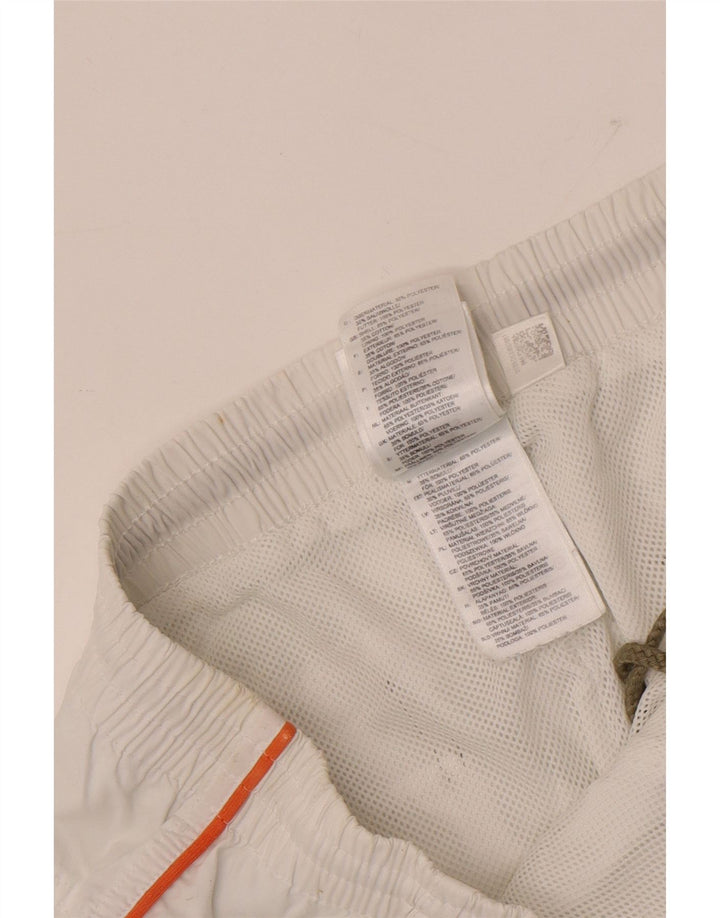 Pantaloni Adidas Cargo Capri dritti da uomo XL W36 L19 poliestere bianco