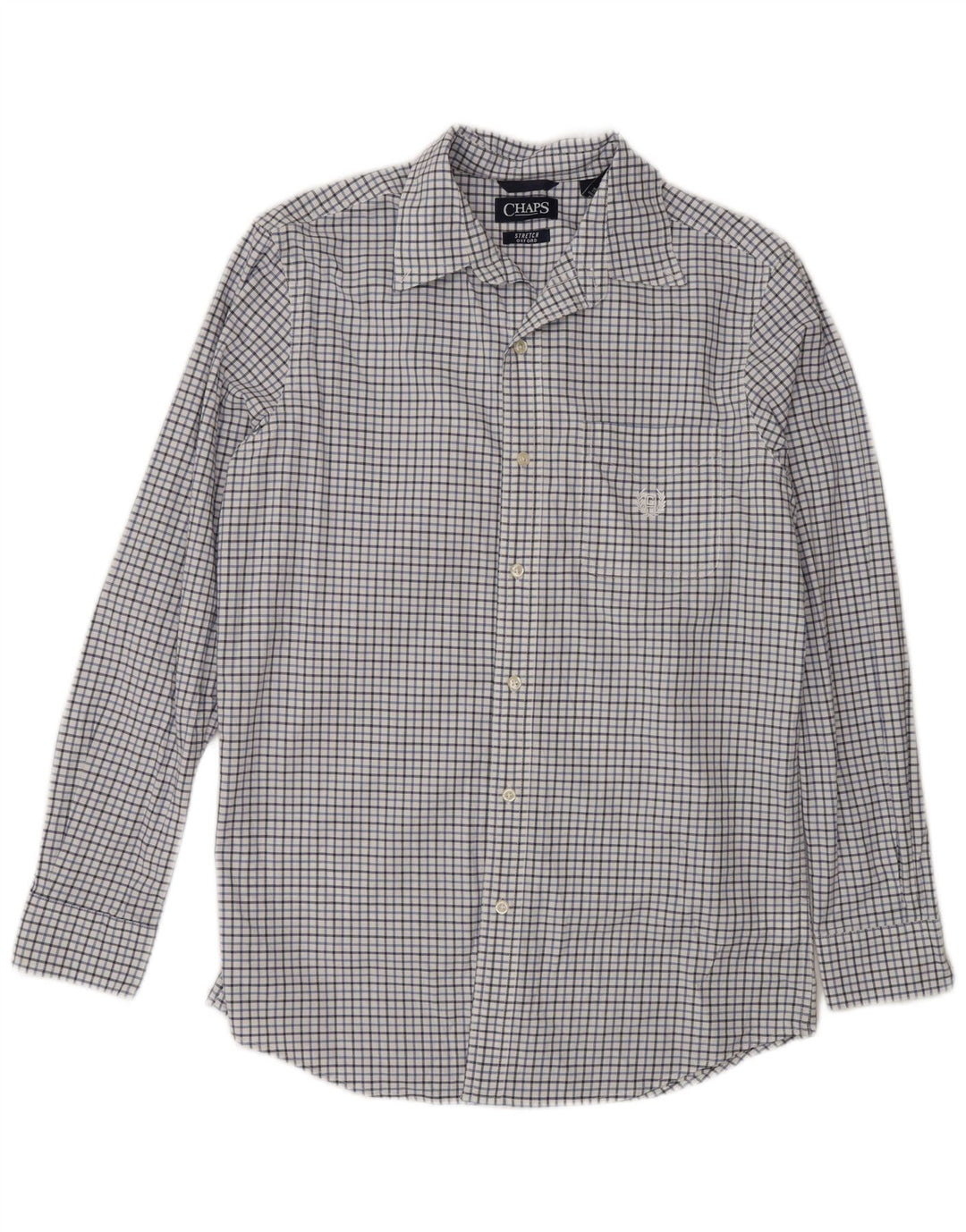 Camicia Oxford da uomo Chaps piccola in cotone a quadri bianchi