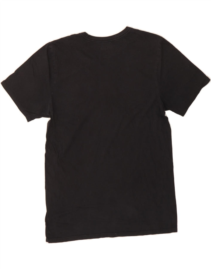 HURLEY Mens Graphic T-Shirt Top Medium Black Cotton Vintage Hurley and Second-Hand Hurley from Messina Hembry 